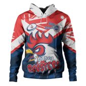 Sydney Roosters Hoodie - Happy Australia Day We Are One And Free