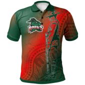 Australia Rabbitohs Polo Shirt - Custom Anzac Rabbit Sport With Aboriginal Inspired Patterns Polo Shirt