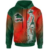 Australia Rabbitohs hoodie - Custom Anzac Rabbit Sport With Aboriginal Inspired Patterns Hoodie