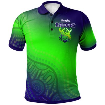 Australia Raiders Polo Shirt - Custom Australia Raiders Gradient Style Polo Shirt