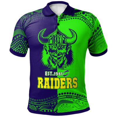 Canberra Raiders Polo Shirt - Custom Canberra Raiders Ball Polo Shirt