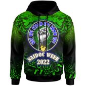 Canberra Raiders Hoodie - Custom Naidoc Family Aboriginal Inspired Dot Art Hoodie