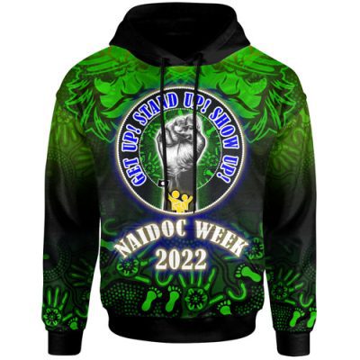 Canberra Raiders Hoodie - Custom Naidoc Family Aboriginal Inspired Dot Art Hoodie