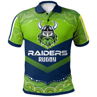 Australia Raiders Polo Shirt - Custom Australia Raiders Gradient Style Polo Shirt