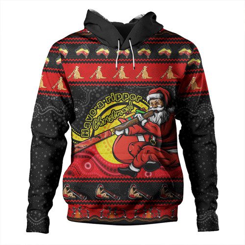 Australia Hoodie Ripper Aboriginal Christmas Down Under Australia Hoodie Ripper Aboriginal Christmas Down Under
