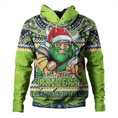 Canberra Raiders Hoodie Aboriginal Xmas Special Ugly Christmas Style