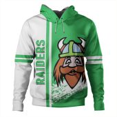 Canberra Raiders Hoodie - Canberra Raiders Mascot Quater Style