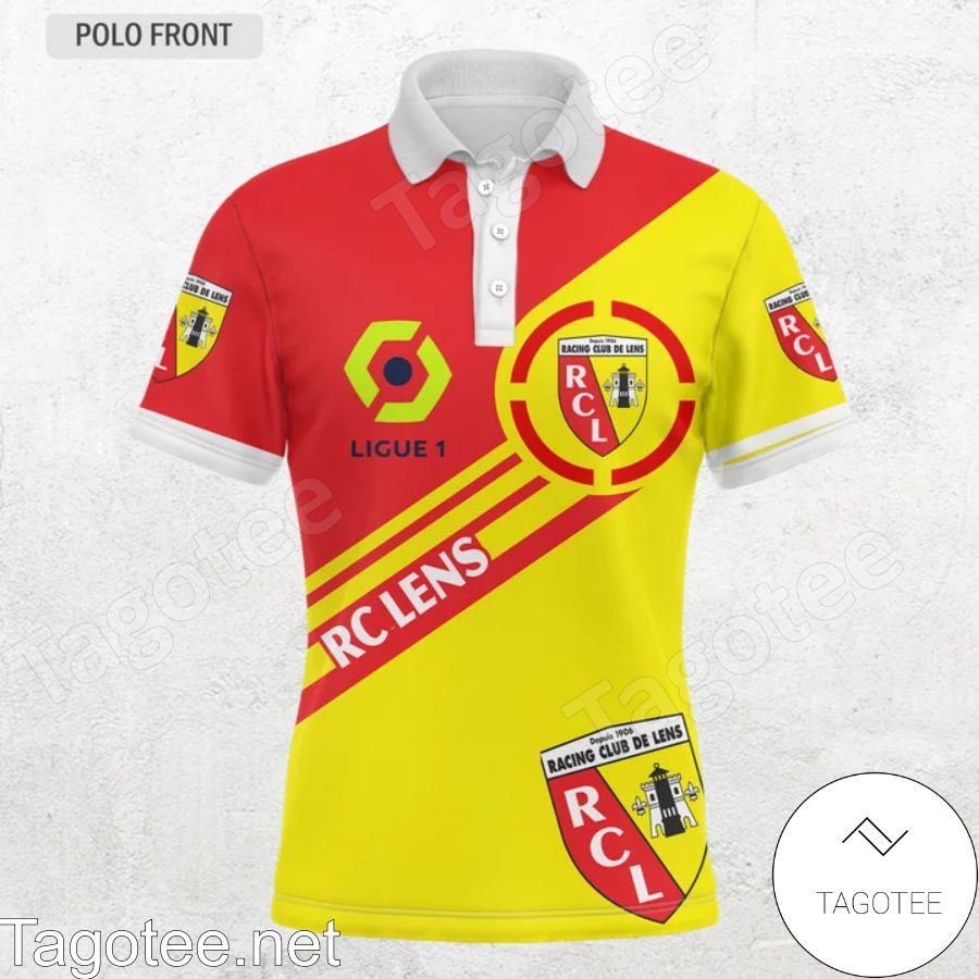 RC Lens Red Yellow Polo Shirt RC Lens Red Yellow Polo Shirt