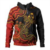 Australia Hoodie Aboriginal Lizard Dreaming Outback