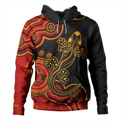 Australia Hoodie Aboriginal Lizard Dreaming Outback