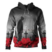 Australia Anzac Day Custom Hoodie - Remembrance Day Soldier In A Red Poppies Field Hoodie