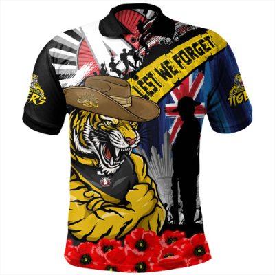 Richmond Polo Shirt Anzac Day Honor United In Spirit