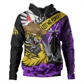 Richmond Hoodie ANZAC Day Honor Purple Valor And Spirit