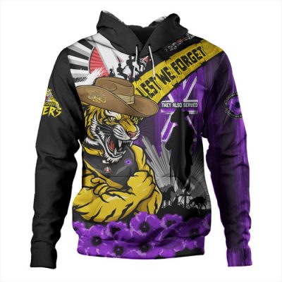 Richmond Hoodie ANZAC Day Honor Purple Valor And Spirit