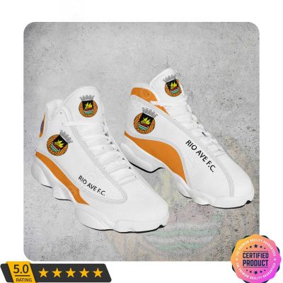 Rio Ave FC White Orange Air Jordan 13 Shoes