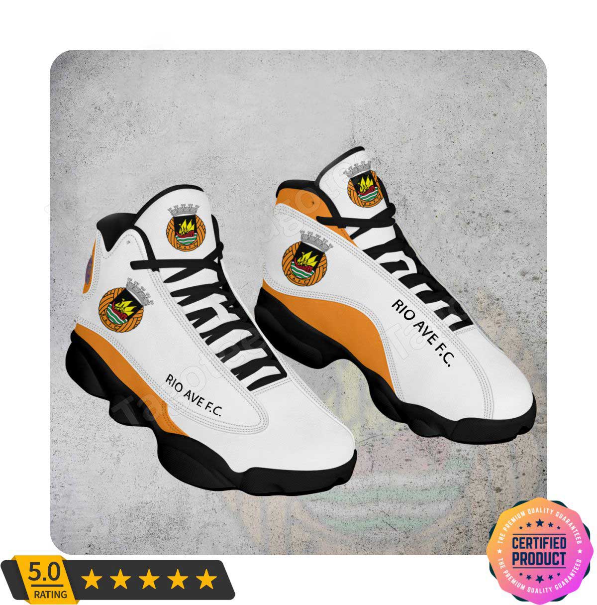 Rio Ave FC White Orange Air Jordan 13 Shoes Rio Ave FC White Orange Air Jordan 13 Shoes