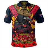 Adelaide Crows Polo Shirt Ripped Legacy Of The Game The ANZAC Spirit Lives On