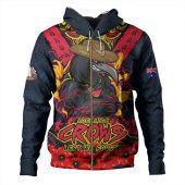 Adelaide Crows Hoodie Ripped Legacy Of The Game The ANZAC Spirit Lives On