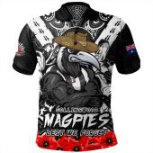 Collingwood Polo Shirt Ripped Legacy Of The Game The ANZAC Spirit Lives On