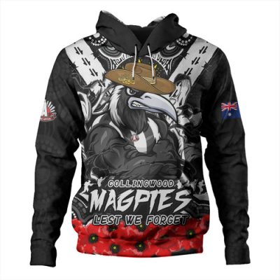Collingwood Hoodie Ripped Legacy Of The Game The ANZAC Spirit Lives On