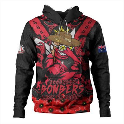 Essendon Hoodie Ripped Legacy Of The Game The ANZAC Spirit Lives On