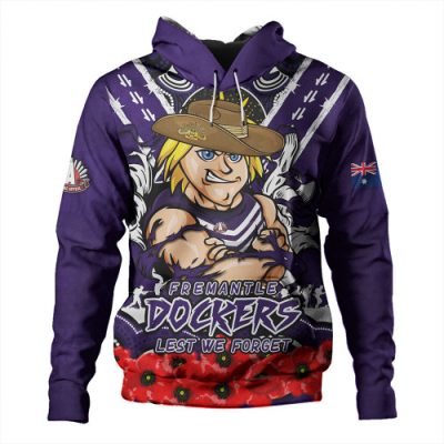 Fremantle Hoodie Ripped Legacy Of The Game The ANZAC Spirit Lives On