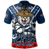 Geelong Cats Polo Shirt Ripped Legacy Of The Game The ANZAC Spirit Lives On