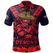 Melbourne Polo Shirt Ripped Legacy Of The Game The ANZAC Spirit Lives On