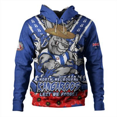 North Melbourne Hoodie Ripped Legacy Of The Game The ANZAC Spirit Lives On