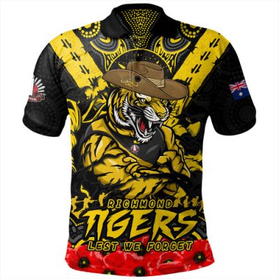 Richmond Polo Shirt Ripped Legacy Of The Game The ANZAC Spirit Lives On