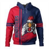 Sydney Roosters Hoodie - Sydney Roosters Mascot Quater Style