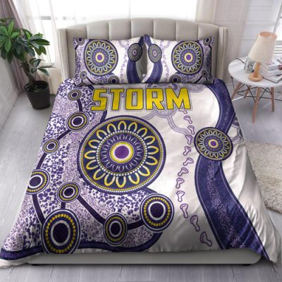 Melbourne Storm Bedding Set - Custom Super Melbourne Storm Bedding Set