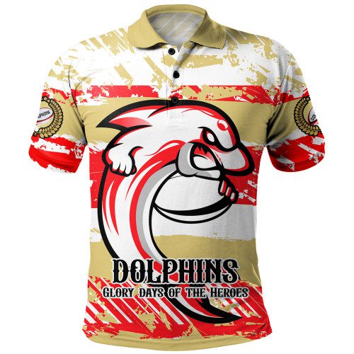 Redcliffe Dolphins Polo Shirt - Theme Song Redcliffe Dolphins Polo Shirt - Theme Song