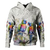 Australia Rainbow Lorikeets Hoodie - Rainbow Lorikeets Birds Art Hoodie