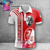 SC Freiburg Red White Polo Shirt