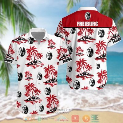 SC Freiburg Coconut Tree Hawaiian Shirt