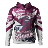 Manly Warringah Sea Eagles Hoodie - Happy Australia Day We Are One And Free