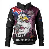 Manly Warringah Sea Eagles Hoodie Fearless ANZAC Defender