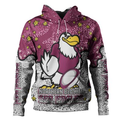 Manly Warringah Sea Eagles Hoodie - Team With Dot And Star Patterns For Tough Fan Hoodie