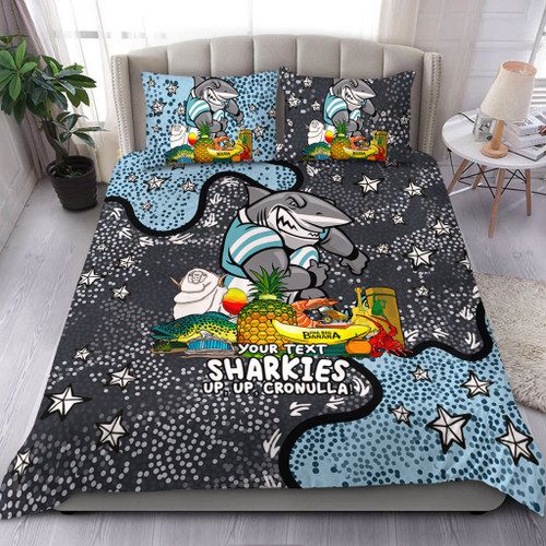 Cronulla-Sutherland Sharks Custom Bedding Set - Australian Big Things Bedding Set Cronulla-Sutherland Sharks Custom Bedding Set - Australian Big Things Bedding Set