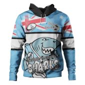 Cronulla-Sutherland Sharks Hoodie - Happy Australia Day We Are One And Free
