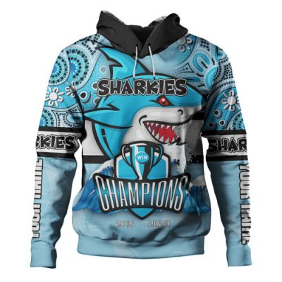 Cronulla-Sutherland Sharks Hoodie - Custom Talent Win Games But Teamwork And Intelligence Win Championships With Aboriginal Style