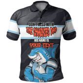 Cronulla-Sutherland Sharks Father's Day Polo Shirt - Screaming Dad and Crazy Fan