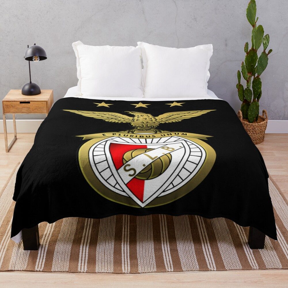 SL Benfica Black Fleece Blanket SL Benfica Black Fleece Blanket