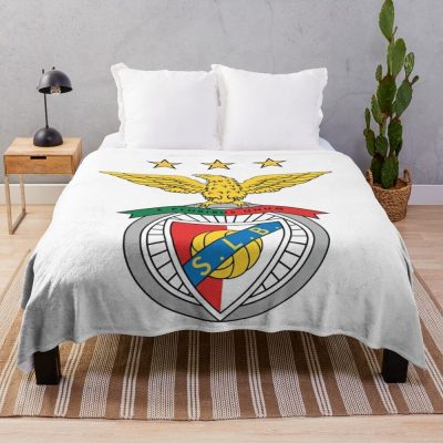 SL Benfica White Fleece Blanket