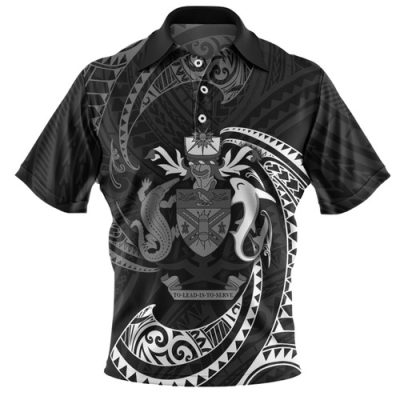Australia South Sea Islanders Polo Shirt - Solomon Islands White Tribal Wave Pattern Polo Shirt