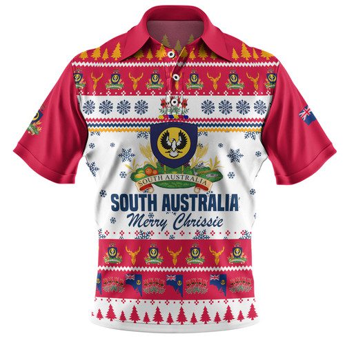 South Australia Christmas Polo Shirt - Merry Chrissie Polo Shirt South Australia Christmas Polo Shirt - Merry Chrissie Polo Shirt
