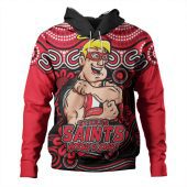 St Kilda Hoodie Aboriginal Inspired Tough Fan Football For Life