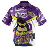 Melbourne Storm Polo Shirt - Happy Australia Day We Are One And Free V2