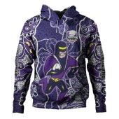 Melbourne Storm Grand Final Custom Hoodie - Custom Melbourne Storm With Contemporary Style Of Aboriginal Painting Hoodie